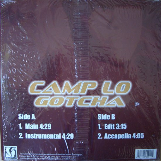 Camp Lo - Gotcha | Villa Entertainment (TP1-002) - 2