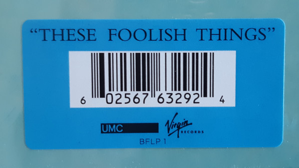 Bryan Ferry - These Foolish Things | Virgin (BFLP1) - 4 Bryan Ferry - These Foolish Things | Virgin (BFLP1) - 4