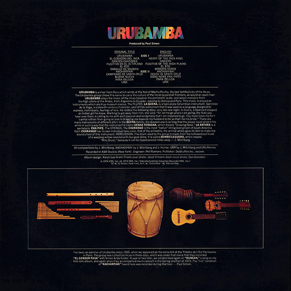 Urubamba - Urubamba | Columbia (KC 32896) - 2 Urubamba - Urubamba | Columbia (KC 32896) - 2