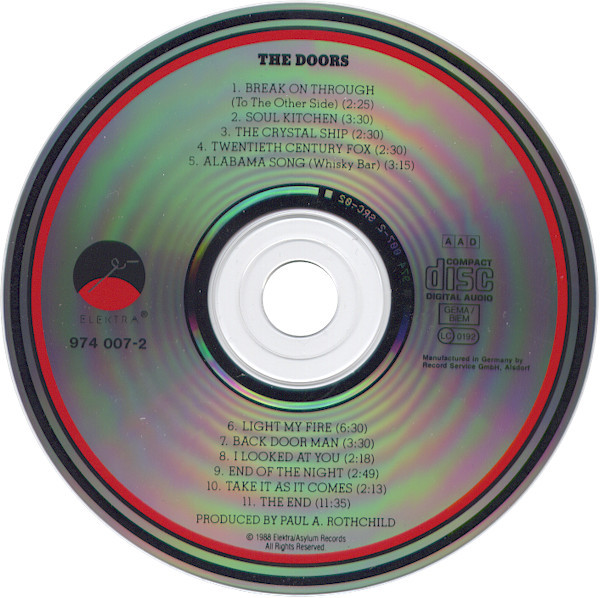 The Doors - The Doors | Elektra (974 007-2) - 3