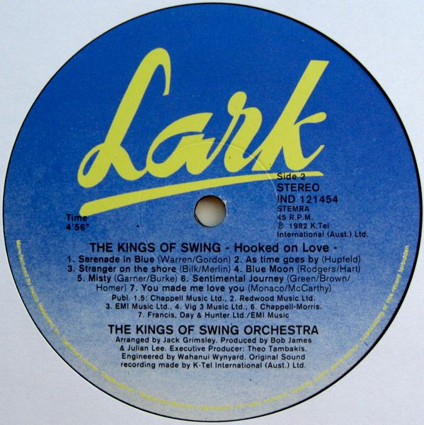 The Kings Of Swing Orchestra - Hooked On Swing (Special 12" Swing Mix 10:50 Min.) | Lark (IND-121454) - 3