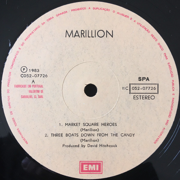 Marillion - Market Square Heroes | EMI (11C 052-07726) - 3 Marillion - Market Square Heroes | EMI (11C 052-07726) - 3