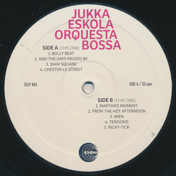 Jukka Eskola Orquesta Bossa - Jukka Eskola Orquesta Bossa | Schema (SCLP 463) - 2