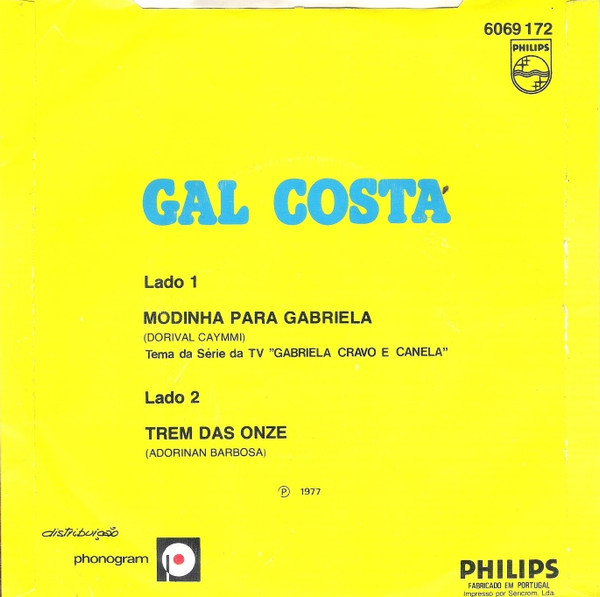 Gal Costa - Modinha Para Gabriela | Philips (6069 172) - 2