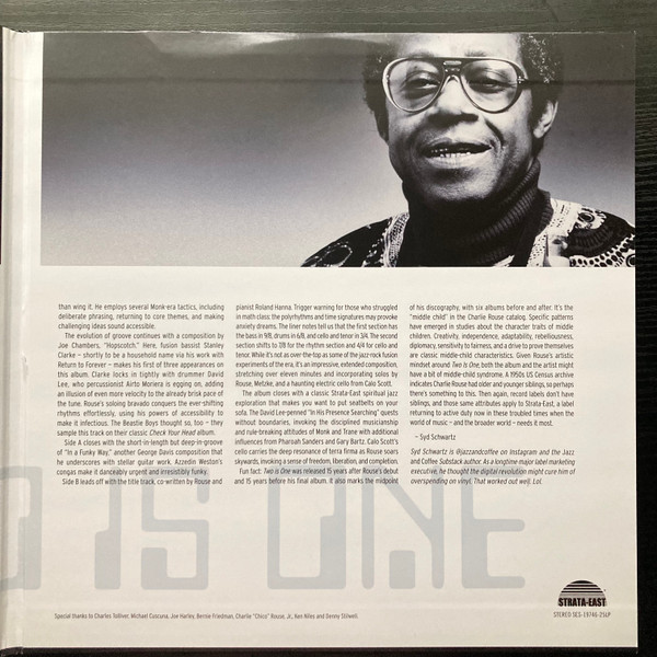 Charlie Rouse - Two Is One | Strata-East (SES-19746-25LP) - 3
