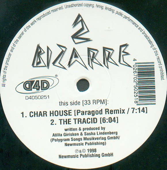 2 Bizarre - Char House | D4D Records (D4D 50251) - 2