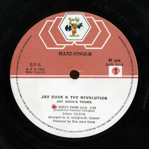 Jay Duck And J. D. Revolution - Jay Duck's Theme | Baby Records (BAB 11-5) - 2