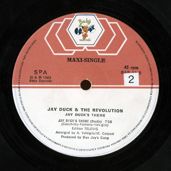 Jay Duck And J. D. Revolution - Jay Duck's Theme | Baby Records (BAB 11-5) - 3