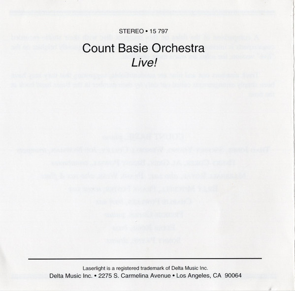 Count Basie - Count Basie And His Orchestra Live | LaserLight Digital (15 797) - 4 Count Basie - Count Basie And His Orchestra Live | LaserLight Digital (15 797) - 4