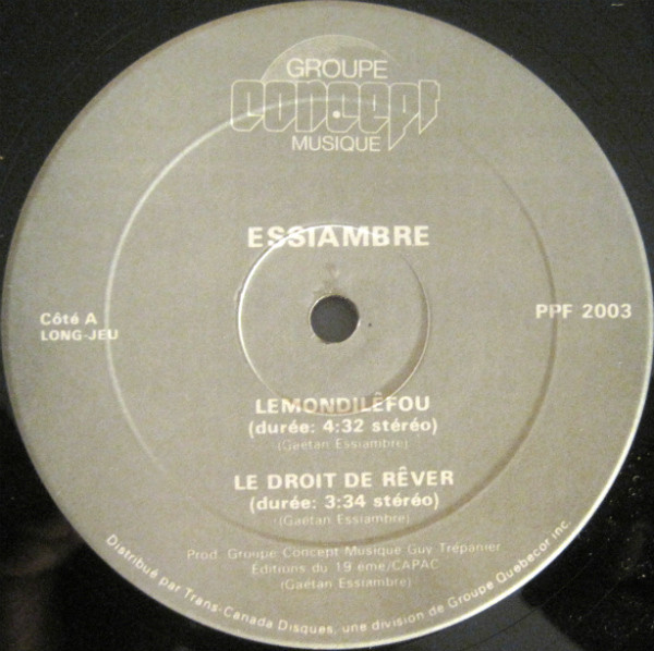 Gaëtan Essiambre - Lemondiléfou | Groupe Concept Musique (PPF 2003) - 3 Gaëtan Essiambre - Lemondiléfou | Groupe Concept Musique (PPF 2003) - 3