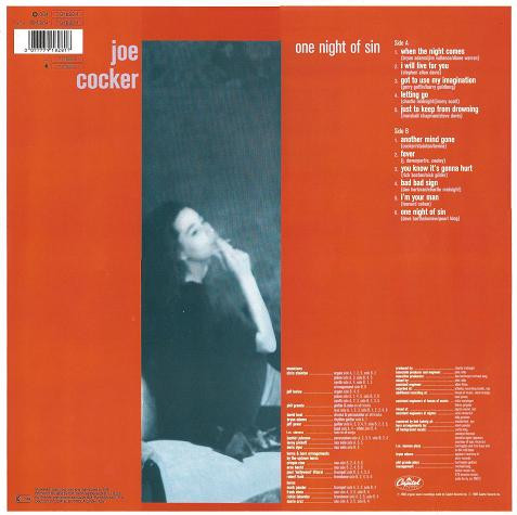Joe Cocker - One Night Of Sin | Capitol Records (076-79 1828 1) - 2 Joe Cocker - One Night Of Sin | Capitol Records (076-79 1828 1) - 2