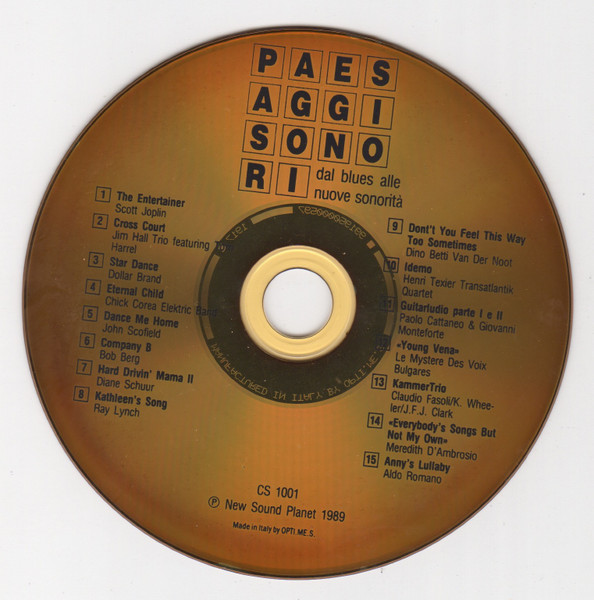 Various - Paesaggi Sonori - Dal Blues Alle Nuove Sonorità | New Sound Planet (CS 1001) - 3 Various - Paesaggi Sonori - Dal Blues Alle Nuove Sonorità | New Sound Planet (CS 1001) - 3