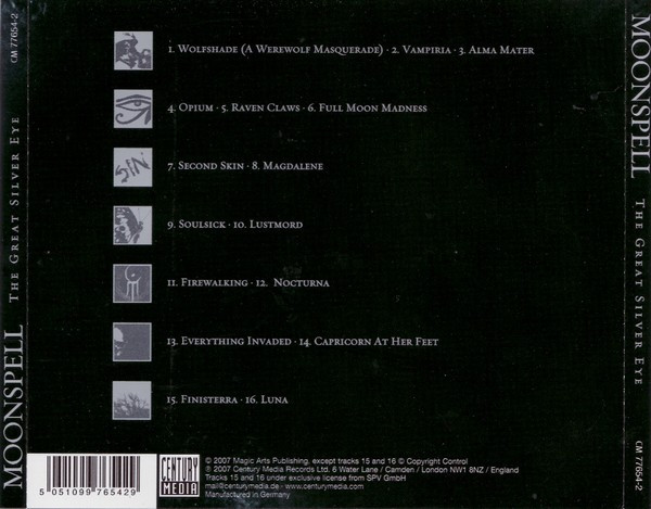 Moonspell - The Great Silver Eye | Century Media (CM 77654-2) - 2