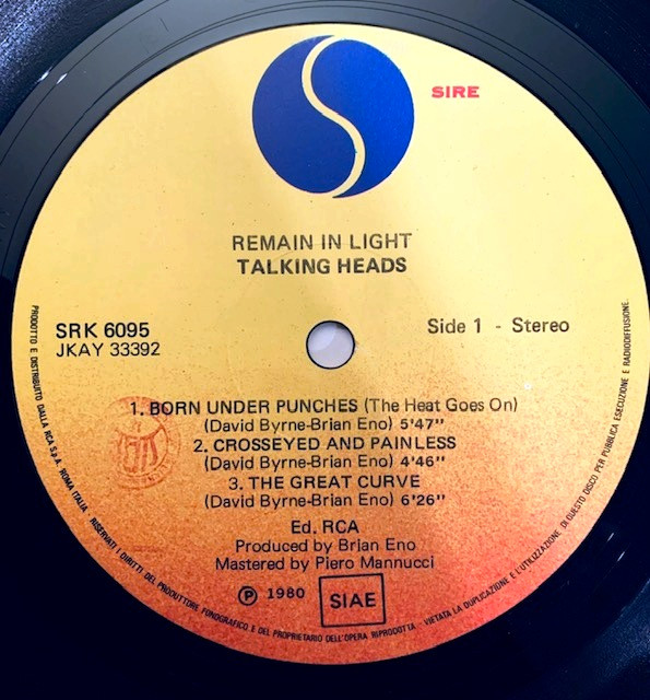 Talking Heads - Remain In Light | Sire (SRK 6095) - 3 Talking Heads - Remain In Light | Sire (SRK 6095) - 3