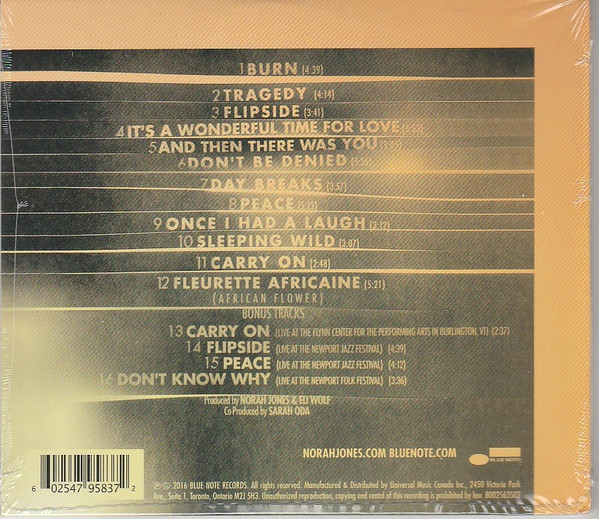 Norah Jones - Day Breaks [CD] | Blue Note (B002563502) - 2