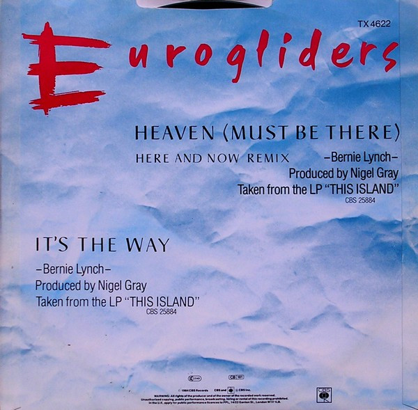 Eurogliders - Heaven (Must Be There) (Here & Now Remix) | CBS (TX 4622) - 2 Eurogliders - Heaven (Must Be There) (Here & Now Remix) | CBS (TX 4622) - 2