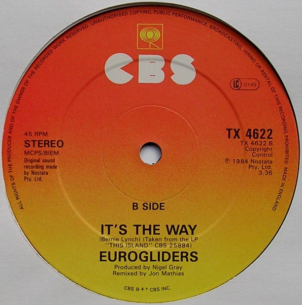 Eurogliders - Heaven (Must Be There) (Here & Now Remix) | CBS (TX 4622) - 4 Eurogliders - Heaven (Must Be There) (Here & Now Remix) | CBS (TX 4622) - 4