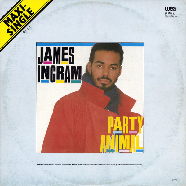 James Ingram - Party Animal | Qwest Records (92-0159-0) - main