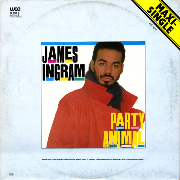 James Ingram - Party Animal | Qwest Records (92-0159-0) - 2