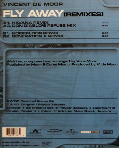 Vincent De Moor - Fly Away (Remixes) | Zeitgeist (587 013-1) - 4
