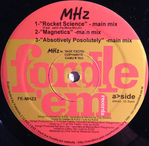 Mhz - Rocket Science | Fondle 'Em Records (FE-MHZ2)