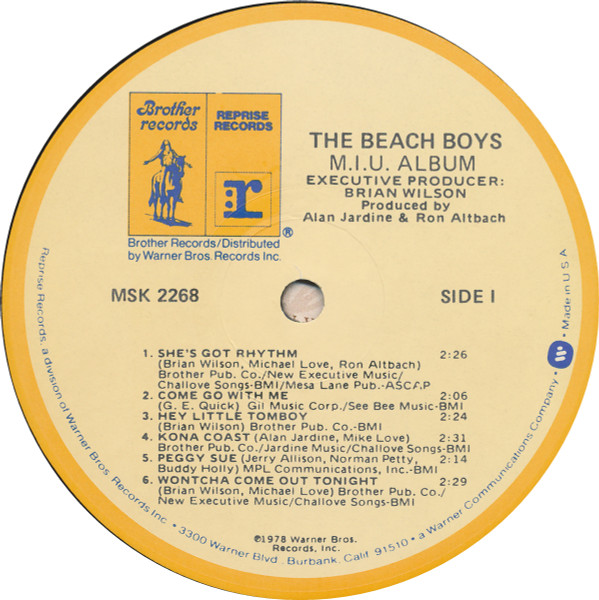 The Beach Boys - M.I.U. Album | Reprise Records (MSK 2268) - 3 The Beach Boys - M.I.U. Album | Reprise Records (MSK 2268) - 3