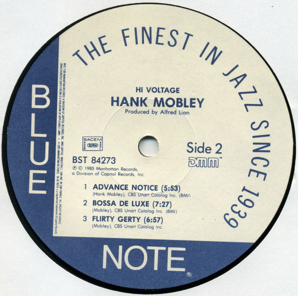 Hank Mobley - Hi Voltage | Blue Note (BST 84273) - 4