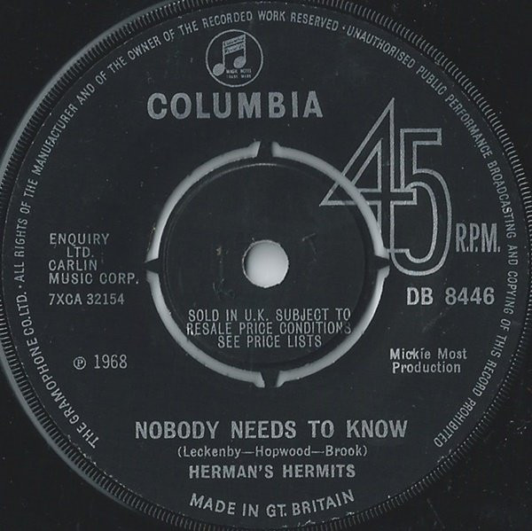 Herman's Hermits - Sunshine Girl | Columbia (DB 8446) - 2