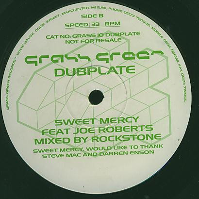 Sweet Mercy Feat Joe Roberts - Happy Days (Dubplate) | Grass Green Records (GRASS 10)