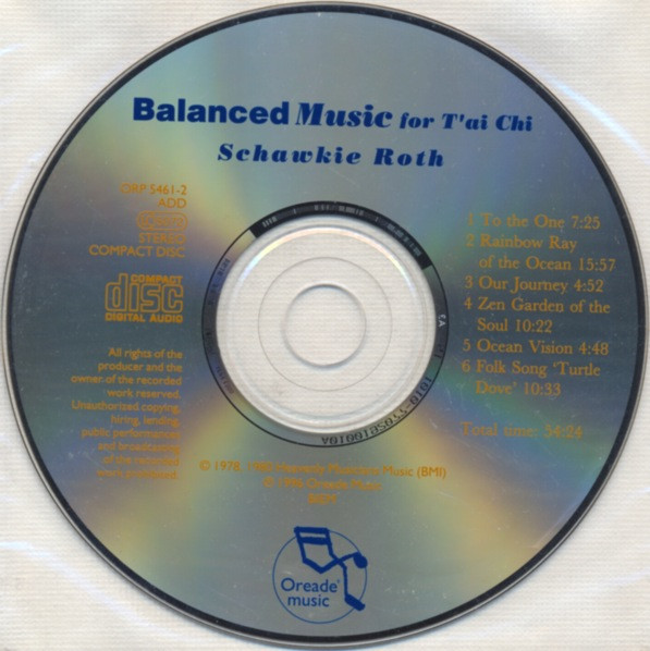 Schawkie Roth - Balanced Music For T'ai Chi | Oreade Music (ORP 5461-2) - 3