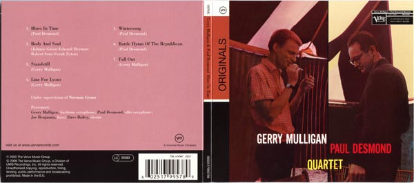 Gerry Mulligan - Paul Desmond Quartet - Gerry Mulligan Paul Desmond Quartet | Verve Records (0602517995789) - 2