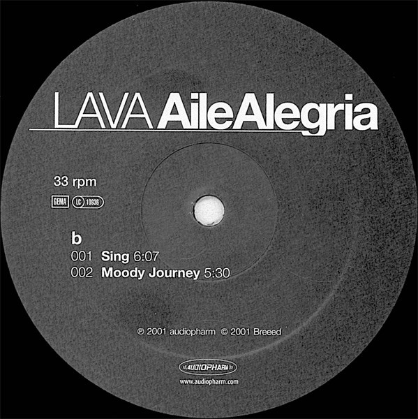 Lava - Aile Alegria | Audiopharm (085-07261) - 3