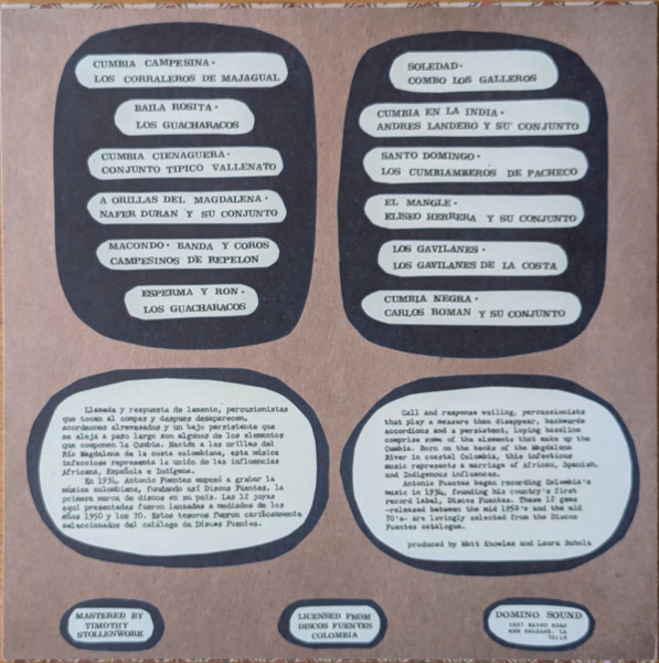 Various - A Orillas Del Magdalena - Coastal Cumbias From Colombia's Discos Fuentes | Domino Sound (DS-024) - 2