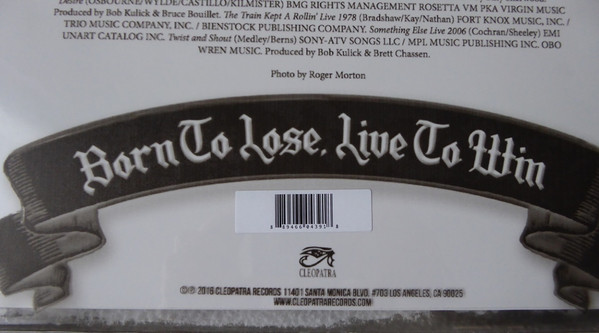 Lemmy - Born To Lose, Live To Win | Cleopatra (CLO0439VL) - 3