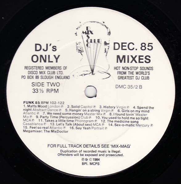 Various - December 85 Mixes | DMC (DMC 035/2) - 4