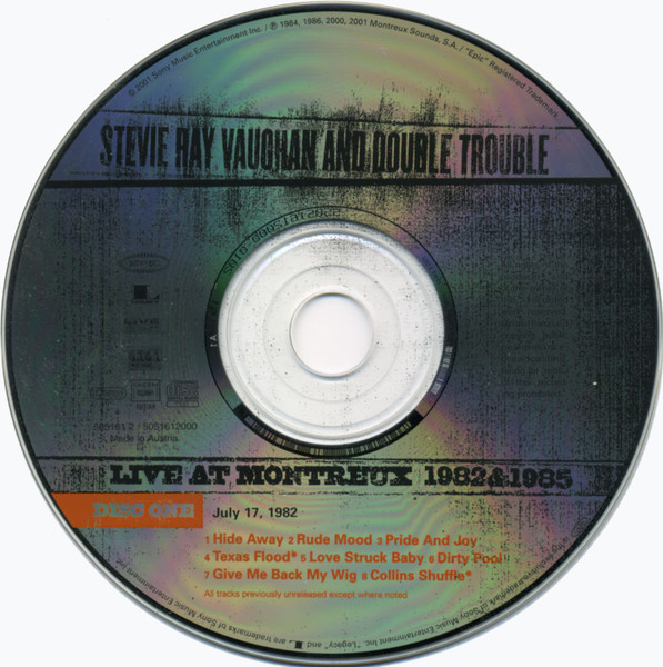 Stevie Ray Vaughan & Double Trouble - Live At Montreux 1982 & 1985 | Epic (505161 2) - 3