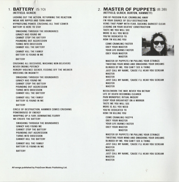 Metallica - Master Of Puppets | Vertigo (838 141-2) - 4