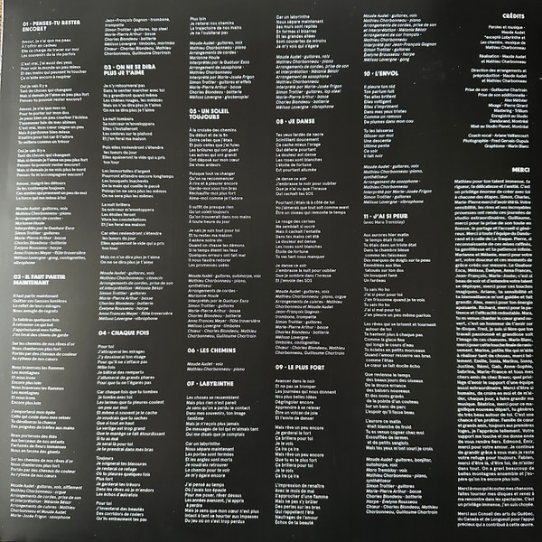 Maude Audet - Il Faut Partir Maintenant (Opaque Blue whit Black Swirl Vinyl) [Vinyl] | Bravo musique (BRAVO-022) - 4