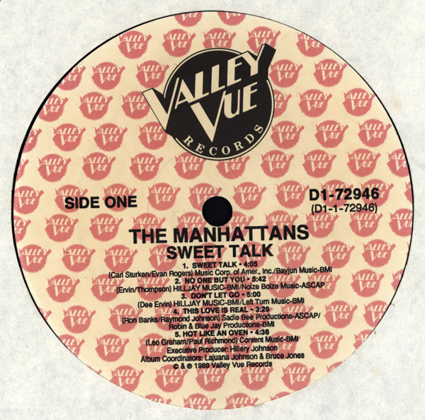 Manhattans - Sweet Talk | Valley Vue Records (D1-72946) - 3