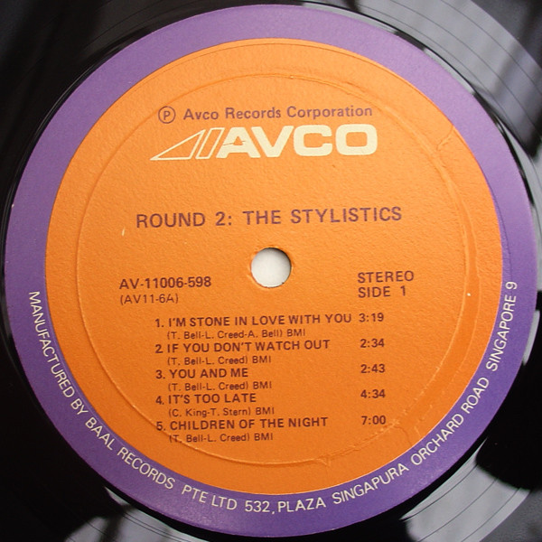 The Stylistics - Round 2 | Avco (AV 11006) - 2