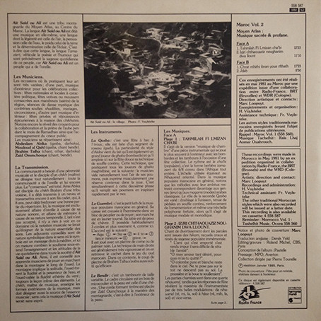 Various - Maroc Vol.2 Moyen-Atlas: Musique Sacrée & Profane | Ocora (558 587) - 4