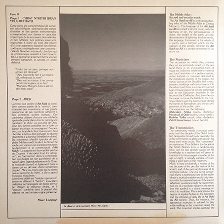 Various - Maroc Vol.2 Moyen-Atlas: Musique Sacrée & Profane | Ocora (558 587) - 2