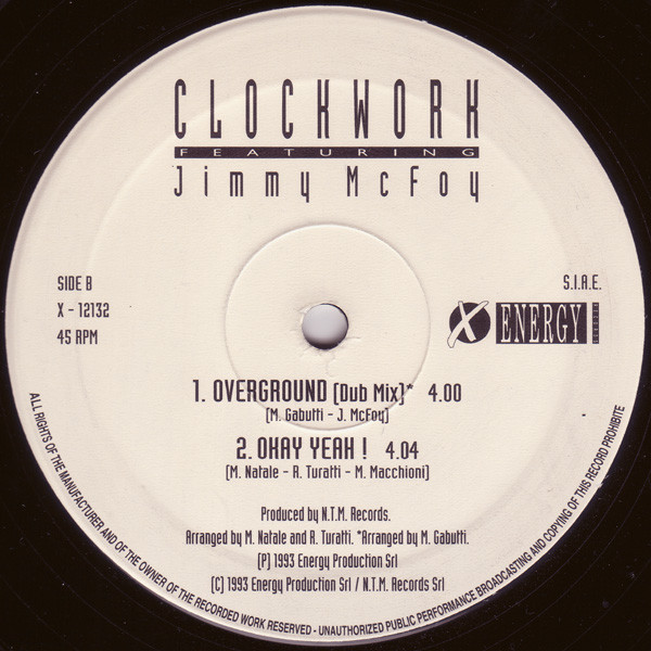 Clockwork Featuring Jimmy Mc Foy - Keep On Loving You | X-Energy Records (X-12132) - 2 Clockwork Featuring Jimmy Mc Foy - Keep On Loving You | X-Energy Records (X-12132) - 2