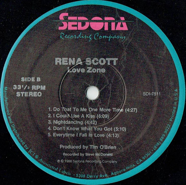 Rena Scott - Love Zone | Sedona Recording Company (SDI-7511) - 4