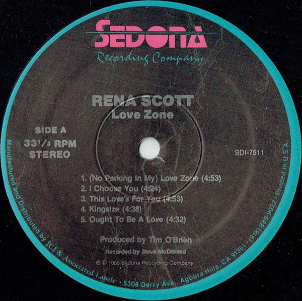 Rena Scott - Love Zone | Sedona Recording Company (SDI-7511) - 3
