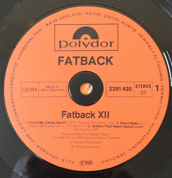 The Fatback Band - Fatback XII | Polydor (2391 420) - 2 The Fatback Band - Fatback XII | Polydor (2391 420) - 2