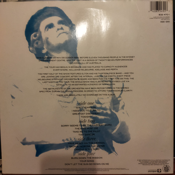 Elton John With Melbourne Symphony Orchestra - Live In Australia | The Rocket Record Company (832 470-1) - 2