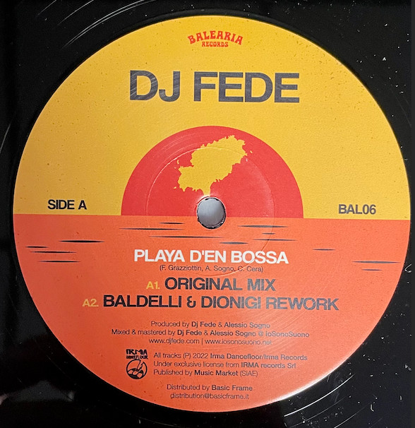 Dj Fede - Playa d'en Bossa | Balearia Records (BAL06) - main Dj Fede - Playa d'en Bossa | Balearia Records (BAL06) - main