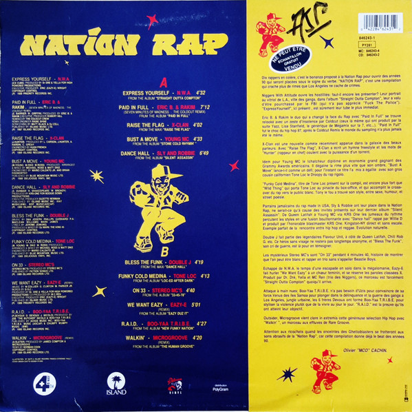 Various - Nation Rap | Island Records (846 243-1) - 2