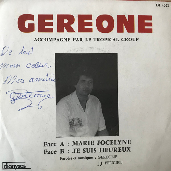 Jean Géréone - Marie Jocelyne / Je Suis Heureux | Dionysos (DI 4001)